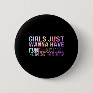 Badge Rond 5 Cm Je veux juste avoir des droits fondamentaux Cravat