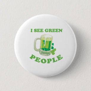 BADGE ROND 5 CM JE VOIS DES GENS VERTS