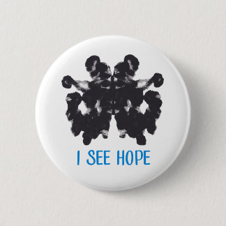 Badge Rond 5 Cm Je vois le bouton d'espoir
