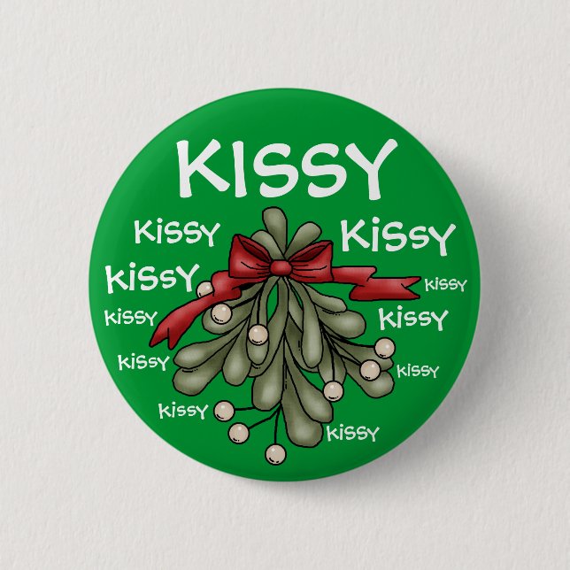 Badge Rond 5 Cm Je vois Mistletoe par SRF (Devant)