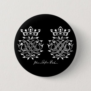 Badge Rond 5 Cm Jean Sebastian Bach Siegel