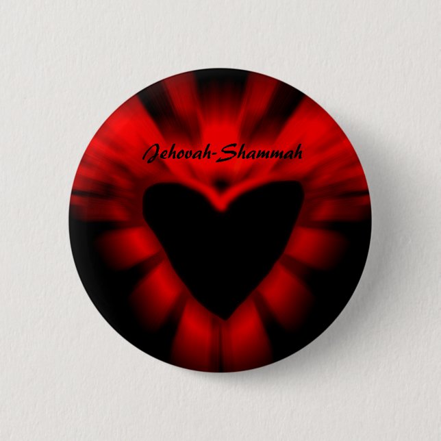 Badge Rond 5 Cm Jéhovah-Shammah (Devant)