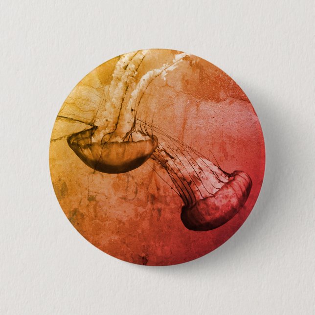 Badge Rond 5 Cm "Jellyfish & Magic" (Devant)