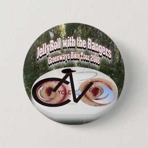 Badge Rond 5 Cm JellyRoll de CycleNuts avec le bouton des gardes
