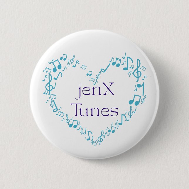 Badge Rond 5 Cm jenX Tunes (Devant)