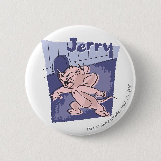 Badge Rond 5 Cm Jerry Blue (Devant)