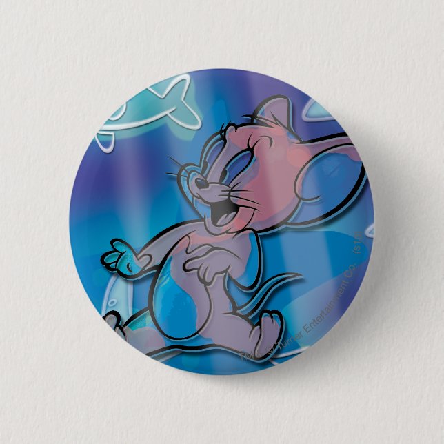 Badge Rond 5 Cm Jerry Trippy Fish (Devant)