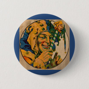 Badge Rond 5 Cm jester des années 1920