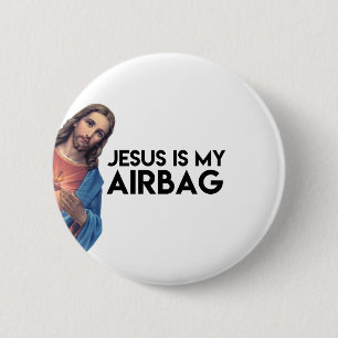 Badge Rond 5 Cm Jesuis is my Airbag