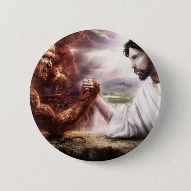 Badge Rond 5 Cm Jésus (Devant)