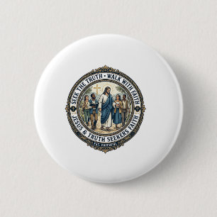 Badge Rond 5 Cm Jésus Apologétique Théologie Chemise Nerd Foi