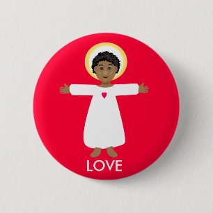 Badge Rond 5 Cm Jésus est amour
