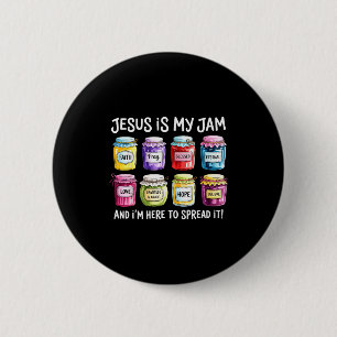 Badge Rond 5 Cm Jésus est ma passion et je suis là pour répandre l
