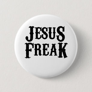 Badge Rond 5 Cm Jesus Freak
