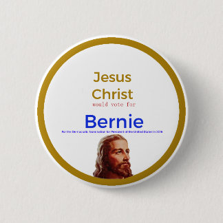 Badge Rond 5 Cm Jésus pour Bernie