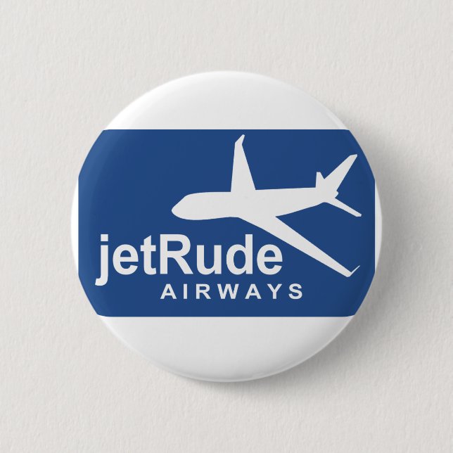 Badge Rond 5 Cm Jet Rude Air (Devant)