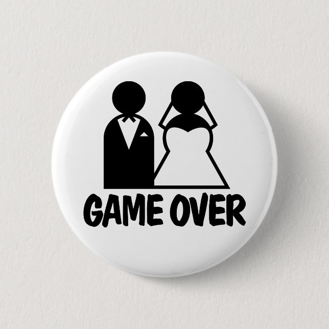 Badge Rond 5 Cm Jeu au-dessus de bouton (Devant)