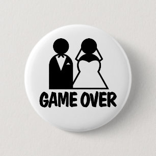 Badge Rond 5 Cm Jeu au-dessus de bouton