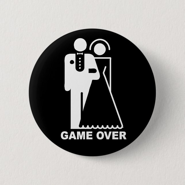 Badge Rond 5 Cm Jeu au-dessus de bouton (Devant)