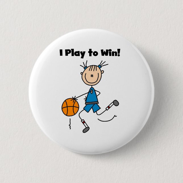 Badge Rond 5 Cm Jeu de B-Ball à gagner (Devant)