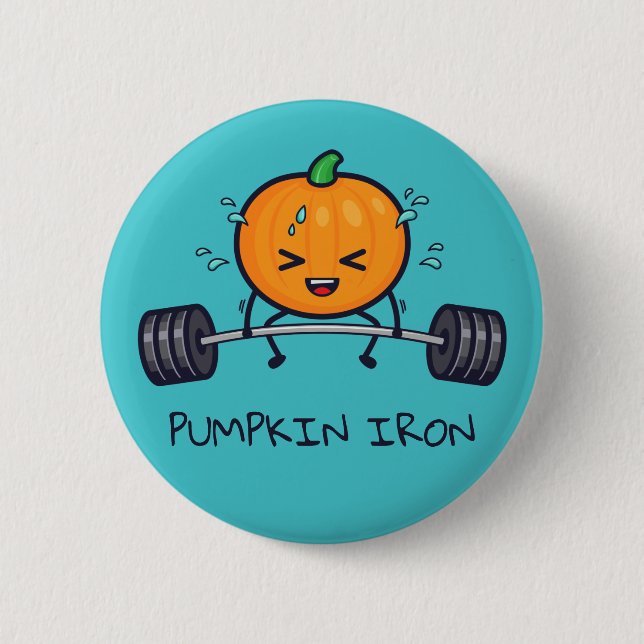Badge Rond 5 Cm Jeu de fer citrouille (Devant)