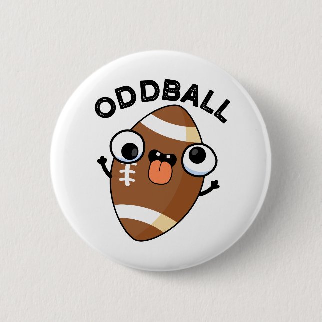 Badge Rond 5 Cm Jeu De Football Amusant (Devant)
