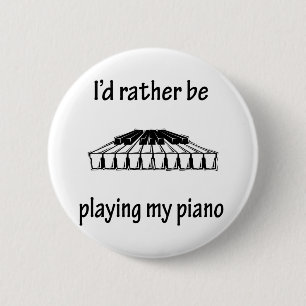 Badge Rond 5 Cm Jeu de mon piano