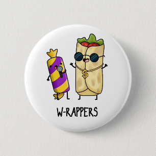 Badge Rond 5 Cm Jeu de nourriture amusant pour rappeurs W