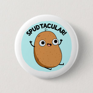 Badge Rond 5 Cm Jeu de pomme de terre amusant