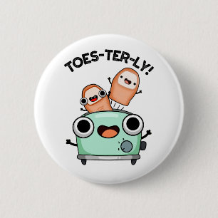 Badge Rond 5 Cm Jeu d'orteils amusant