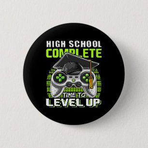 Badge Rond 5 Cm Jeu Vidéo Complet de l'école Cadeau Graduation Sen