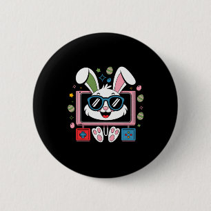 Badge Rond 5 Cm Jeu Vidéo OEufs de lapin Costume de Pâques Jour Ga