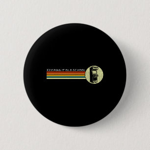 Badge Rond 5 Cm Jeu vidéo vintage rétro arcade école ancienne