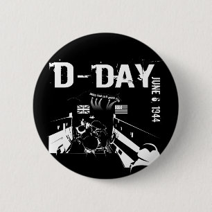 Badge Rond 5 Cm JEUDI 6 juin 1944
