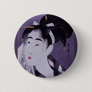 Badge Rond 5 Cm Jeune femme