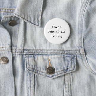 Badge Rond 5 Cm Jeûne Intermittent Hommes Femme Vêtements Mode