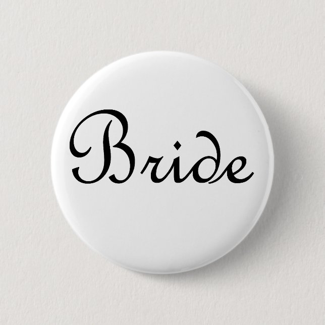 Badge Rond 5 Cm Jeune mariée (Devant)