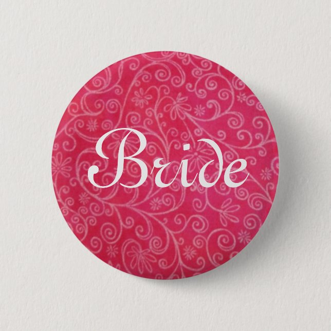 Badge Rond 5 Cm Jeune mariée (Devant)
