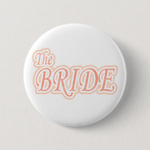 Badge Rond 5 Cm Jeune mariée de fantaisie