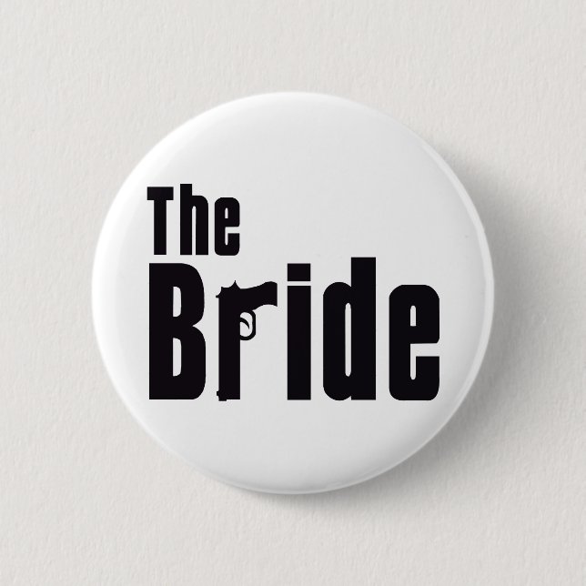 Badge Rond 5 Cm Jeune mariée de Mafia (Devant)