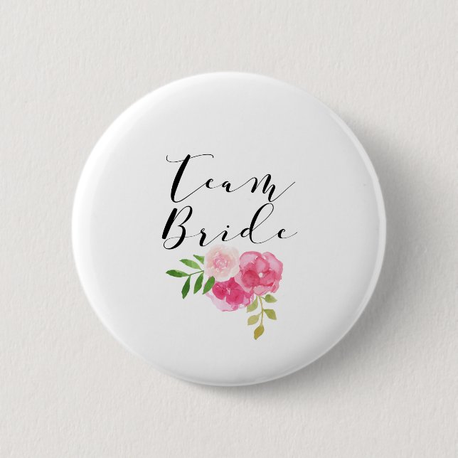Badge Rond 5 Cm Jeune mariée d'équipe (Devant)