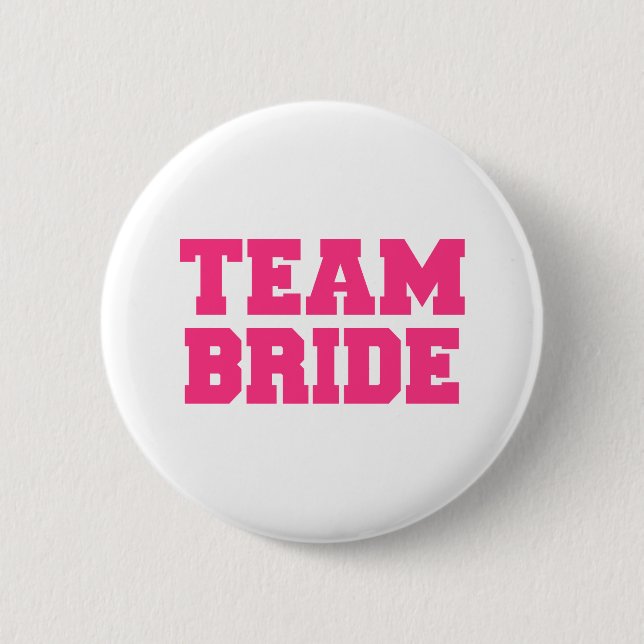 Badge Rond 5 Cm Jeune mariée d'équipe (Devant)