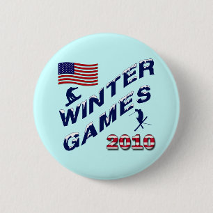 BADGE ROND 5 CM JEUX 2010 D'HIVER