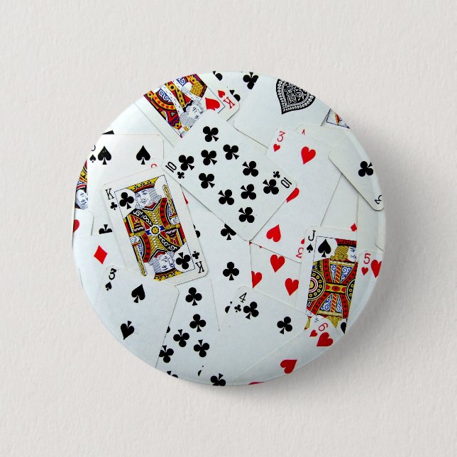 Badge Rond 5 Cm Jeux de carte de jeu (Devant)