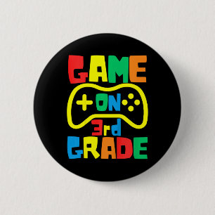 Badge Rond 5 Cm Jeux vidéo de rentrée scolaire pour enfants sur Ga