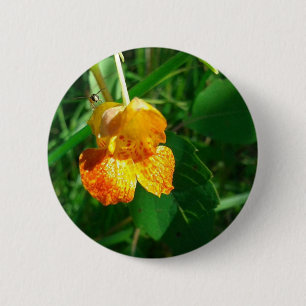 Badge Rond 5 Cm Jewel Weed, Fleur sauvage