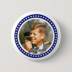 BADGE ROND 5 CM JFK