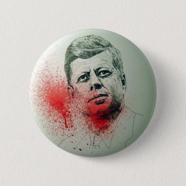 BADGE ROND 5 CM JFK (Devant)
