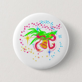 Badge Rond 5 Cm Jingle Bells