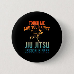 Badge Rond 5 Cm Jiu Jitsu Art pour hommes femmes Jujitsu Brésilien